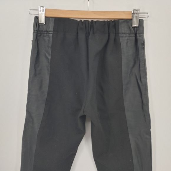 Club Monaco | faux leather blocked leggings - Picture 5 of 8